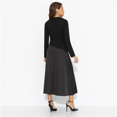 Платье комбинированное, Нежная утонченность