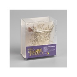 Гирлянда «Мишура» 5 м роса, IP20, серебристая нить, 100 LED, 2 режима, батарейки AAх3 (нет в комплекте), свечение мульти