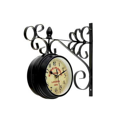 Часы настенные интерьерные «Тактоо» двусторонние, на подвесе, бесшумные, плавный ход, 24×30 см, 1хАА