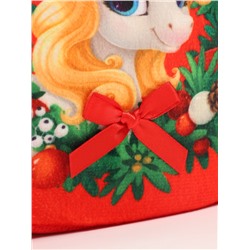 Рюкзак детский новогодний «Лошадка с бантиком»