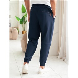 Брюки из тонкого футера с карманом на молнии