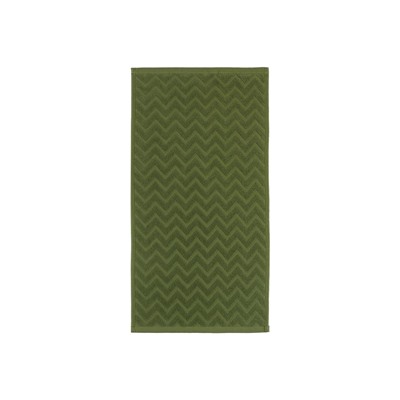 Полотенце махровое LoveLife Zig-Zag, 70×130 см, цвет тёмная трава, 100% хл, 450 г/м²