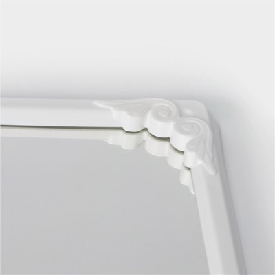 УЦЕНКА Зеркало, 49.5×39 см, полукруглое, белое