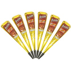 Golecha Хна в конусе Magic Fast (12 конусов в упаковке), коричневый цвет