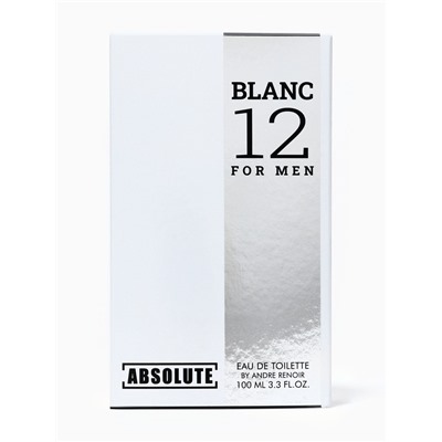 Туалетная вода мужская Absolute Blanc 12 (по мотивам Lacoste 12.12. Blanc), 100 мл