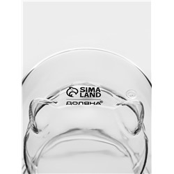 Стакан с двойными стенкам Доляна «Феликс», 250 мл, 9.3×9 см, стекло, прозрачный
