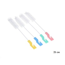 Ершик для мытья бутылок 21 см / 441-020 /уп 10/ микс