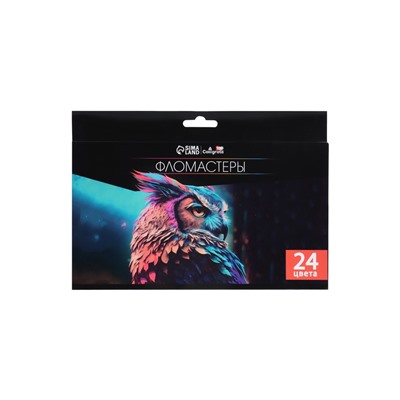 УЦЕНКА Фломастеры 24 цветов в картонной коробке TOP Calligrata