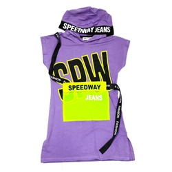 76895 Платье для девочки с капюшоном