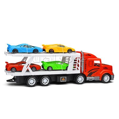 Автовоз "Мега сила" с гоночными авто, под колпаком