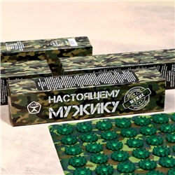 Аппликатор "Кузнецова - Настоящему мужику", 70 колючек, плёнка, 23×32 см, зелёный