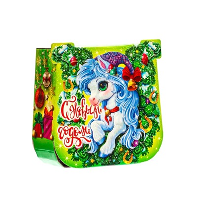 Сладкий новогодний подарок «Подкова зелёная», детский, 1000 г