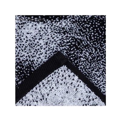 Полотенце махровое Этель «Пантера» 70×130 см, 100% хлопок, 420 г/м², чёрно-белое