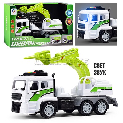 Машина "СтройЛидер" (свет, звук) в коробке