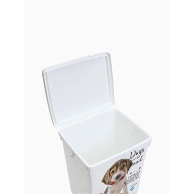 УЦЕНКА Контейнер для корма животных «Собаки», 19.6×16.7×23 5 л