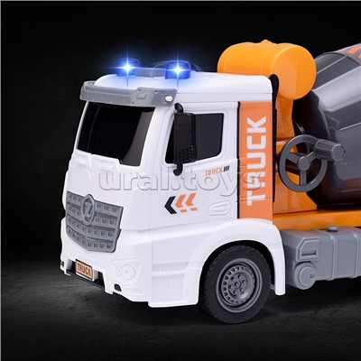 Машина "Бетономешалка" на батарейках, в коробке