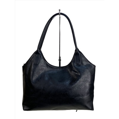 Женская сумка из искусственной кожи, цвет черный