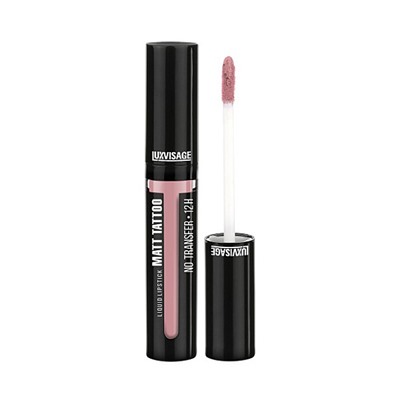 LUX visage Жидкая губ/ пом  MATT ТAТOO 2.8г №123 (светл.розовый)NO transfer/5