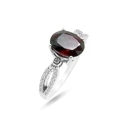 Кольцо из серебра рубин корунд, SL-RIC65