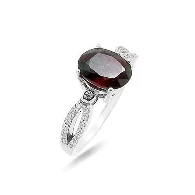 Кольцо из серебра рубин корунд, SL-RIC65