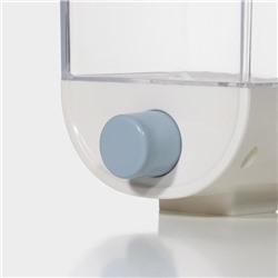 Контейнер с дозатором для хранения сыпучих, 11.8×9.5×25.5 см, 1.5 л, белый