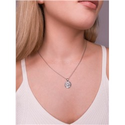 Подвеска кулон знак зодиака Лев серебро с фианитами и покрытием клиар талисман купить 925 пробы п064рч Лев