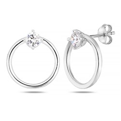 Серьги, куб.циркон., BY-0789