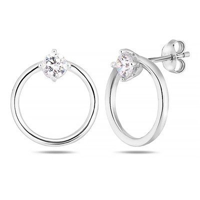 Серьги, куб.циркон., BY-0789