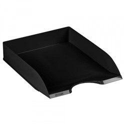 Лоток для бумаг горизонтальный ДЕЛЬТА черный ЛТГ-30460 Стамм