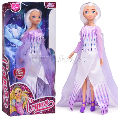 Кукла София 29 см. Сказочная принцесса (руки и ноги сгиб., платье в наборе) в коробке