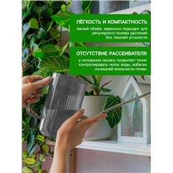 Лейка, 1 л, без рассеивателя, серая, Greengo
