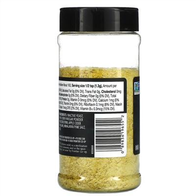 Frontier Natural Products, Premium Nutritional Yeast, Himalayan Salt & Apple Cider Vinegar, 7.51 oz (213 g)
