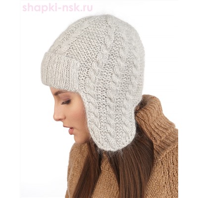 Сильвер Ушанка женская флис (56-58)