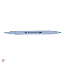 Набор маркеров-выделителей "Альфа", 2-стор, 6 цветов "пастель" након.скош.3мм/круг 1мм