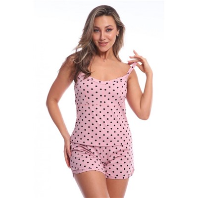 Пижама с шортами Лето 046 (Розовый)