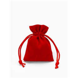Мешочек бархатный «Классика», 6×8 см, фасовка 50 шт., красный