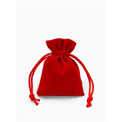 Мешочек бархатный «Классика», 6×8 см, фасовка 50 шт., красный