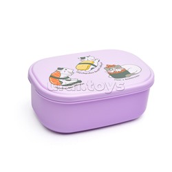 Ланчбокс "Котосуши" 140x96x56 мм, 450 мл, для школьных завтраков, перекусов
