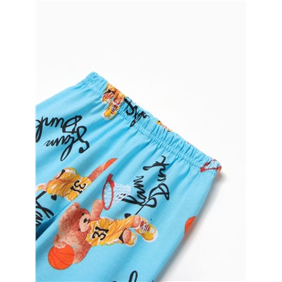 Пижама для мальчика «Мишка», голубая, рост 98 см