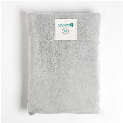 Полотенце с капюшоном «Крошка Я», 67×120 см, серое