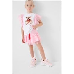 Юбка-шорты трикотажные для девочек PLAYTODAY, 1240335