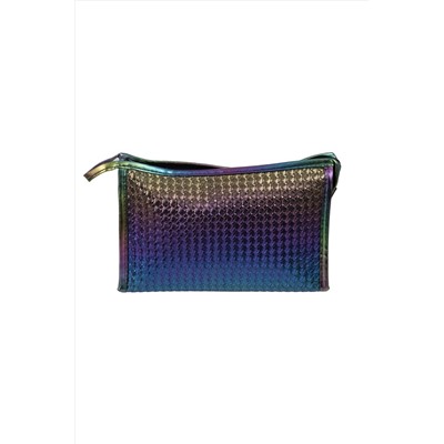 Kristaller Косметичка женская Knitted rope pattern, перламутр синий KRISTALLER, 1111192