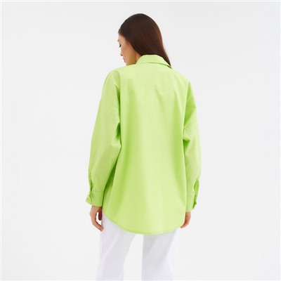 Рубашка женская MIST: Classic Collection, размер 42, зелёная