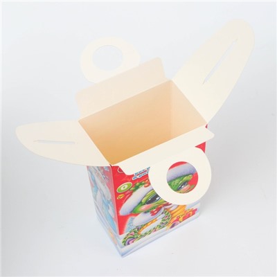 Подарочная коробка Новогодняя Сюрприз «Сладкая парочка» с игрой и анимацией 11×6×21 см