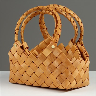 Корзина плетёная для хранения «Фляйт», секвойя, цвет натуральный, набор 2 шт.