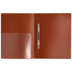 Папка скоросшиватель пластиковая с карманом красная 0,55мм NC4455R inФОРМАТ