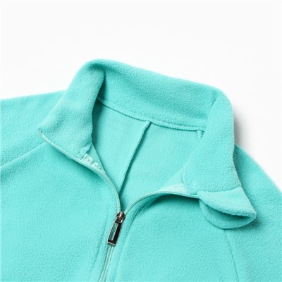 Комбинезон детский, воротник-стойка, мятный, рост 92-98 см