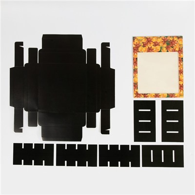 Коробка под 16 конфет с ячейками «Вкусный Новый год» 17.5×17.5×3.5 см