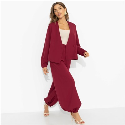 Брючный костюм для триумфа, Стиль говорит (2 в 1, рубин)