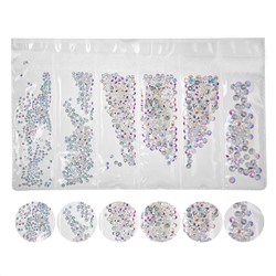 Nail Art Набор страз для ногтей, прозрачный 15846
